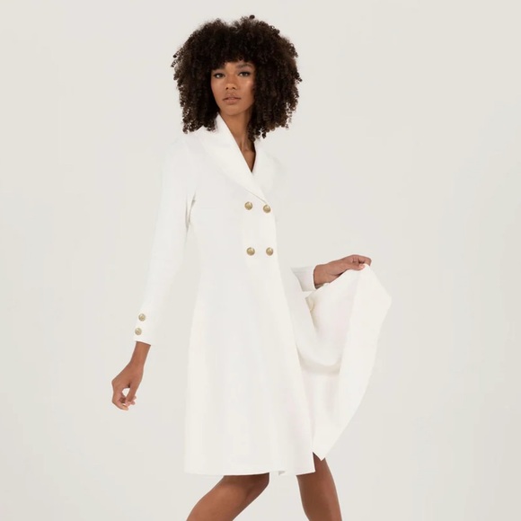 Dresses & Skirts - Aleeza Paris Chardonay Knit Blazer Dress (size XS)